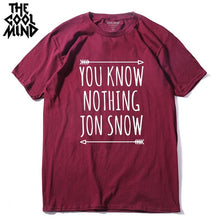 Load image into Gallery viewer, You Know Nothing Jon Sonw T-shirt
