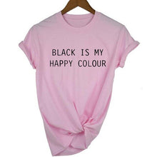 Load image into Gallery viewer, Black Is My Happy Color  T-shirt