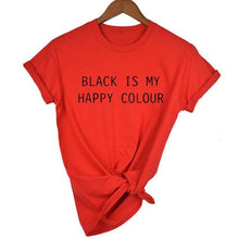 Load image into Gallery viewer, Black Is My Happy Color  T-shirt