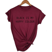 Load image into Gallery viewer, Black Is My Happy Color  T-shirt