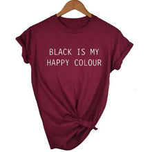 Load image into Gallery viewer, Black Is My Happy Color  T-shirt