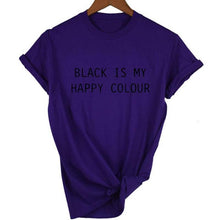 Load image into Gallery viewer, Black Is My Happy Color  T-shirt