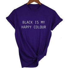 Load image into Gallery viewer, Black Is My Happy Color  T-shirt